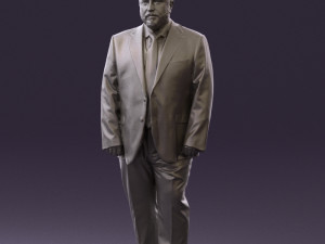man in blue suit 0547 3d print ready 3D Print Model