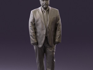 man in blue suit 0547 3d print ready 3D Print Model