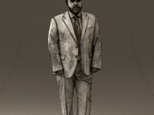 man in blue suit 0547 3d print ready 3D Print Model