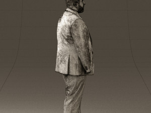 man in blue suit 0547 3d print ready 3D Print Model