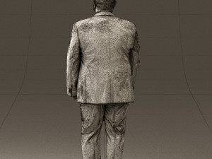 man in blue suit 0547 3d print ready 3D Print Model