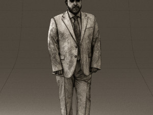 man in blue suit 0547 3d print ready 3D Print Model