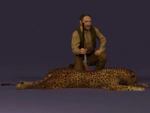 leopard hunter 0543 3D Model