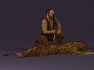 leopard hunter 0543 3D Model