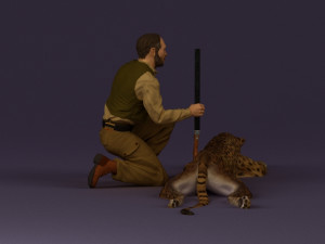 leopard hunter 0543 Modèle 3D
