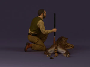 leopard hunter 0543 3D Model