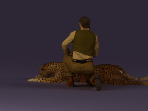 leopard hunter 0543 Modèle 3D