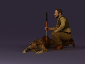 leopard hunter 0543 Modèle 3D