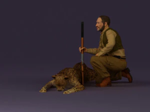 leopard hunter 0543 3D Model