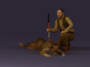 leopard hunter 0543 3D Model