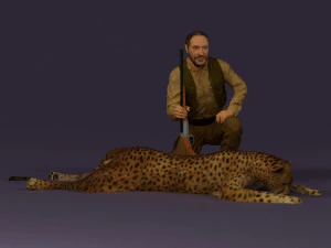 leopard hunter 0543 3D Model