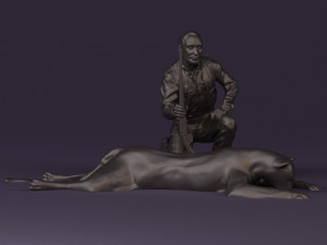leopard hunter 0543 Modèle 3D