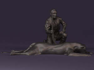 leopard hunter 0543 Modèle 3D