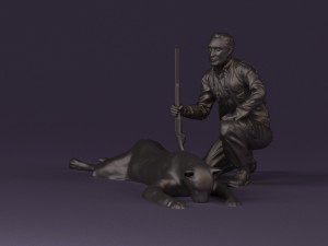 leopard hunter 0543 Modèle 3D