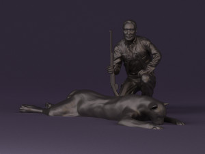 leopard hunter 0543 Modèle 3D