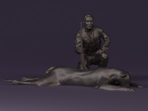 leopard hunter 0543 Modèle 3D