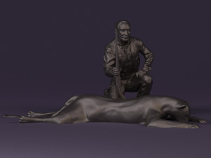 leopard hunter 0543 Modèle 3D