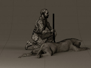 leopard hunter 0543 Modèle 3D