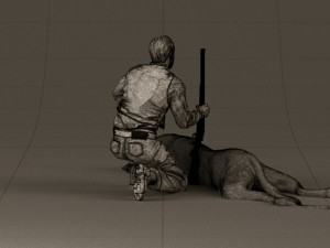 leopard hunter 0543 Modèle 3D