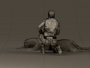 leopard hunter 0543 Modèle 3D