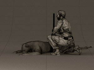 leopard hunter 0543 Modèle 3D