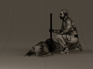 leopard hunter 0543 Modèle 3D