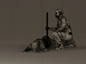 leopard hunter 0543 3D Model