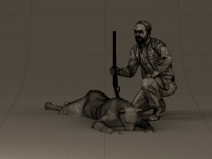 leopard hunter 0543 Modèle 3D
