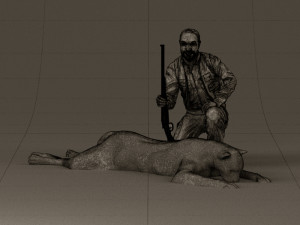 leopard hunter 0543 Modèle 3D