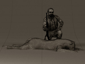 leopard hunter 0543 Modèle 3D