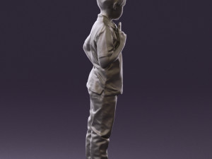 kid in jeans white shirt 0537 3d print ready Modello di stampa 3D