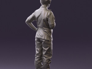 kid in jeans white shirt 0537 3d print ready Modello di stampa 3D