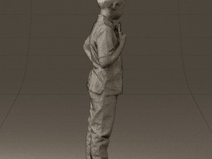 kid in jeans white shirt 0537 3d print ready Modello di stampa 3D