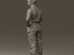 kid in jeans white shirt 0537 3d print ready Modello di stampa 3D