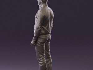 man in jeans blue sweater 0534 3d print ready Modelo de Impressão 3D