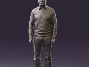 man in jeans blue sweater 0534 3d print ready Modelo de Impressão 3D
