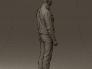 man in jeans blue sweater 0534 3d print ready Modelo de Impressão 3D