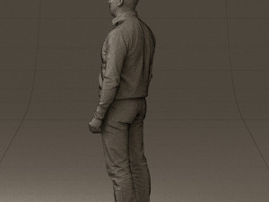 man in jeans blue sweater 0534 3d print ready Modelo de Impressão 3D
