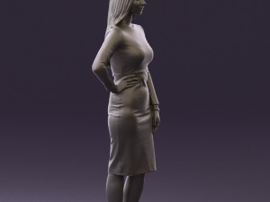 woman in office style look 0546 Modelo 3D