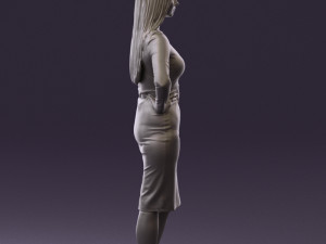 woman in office style look 0546 Modelo 3D