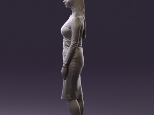 woman in office style look 0546 Modelo 3D