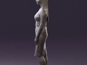 woman in office style look 0546 3D Model