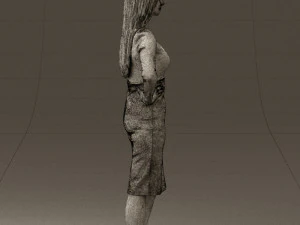 woman in office style look 0546 3D Model