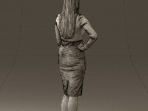 woman in office style look 0546 Modelo 3D