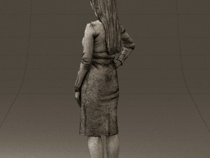 woman in office style look 0546 Modelo 3D