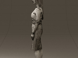 woman in office style look 0546 Modelo 3D