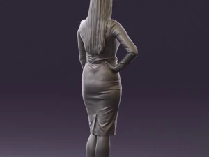 woman in office style look 0546 3d print ready 3D Print Model