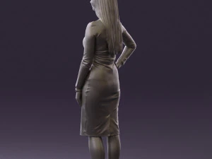 woman in office style look 0546 3d print ready 3D Print Model
