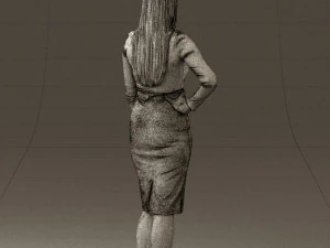 woman in office style look 0546 3d print ready 3D Print Model