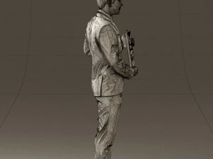 maninbluesuitdiploma0557wrl 3D Model